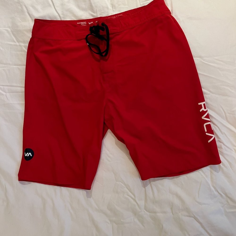 RVCA Men's Red Board Shorts